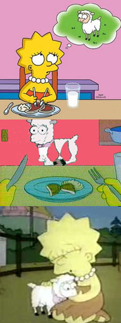 Lisa Simpson V&eacute;g&eacute;tarienne